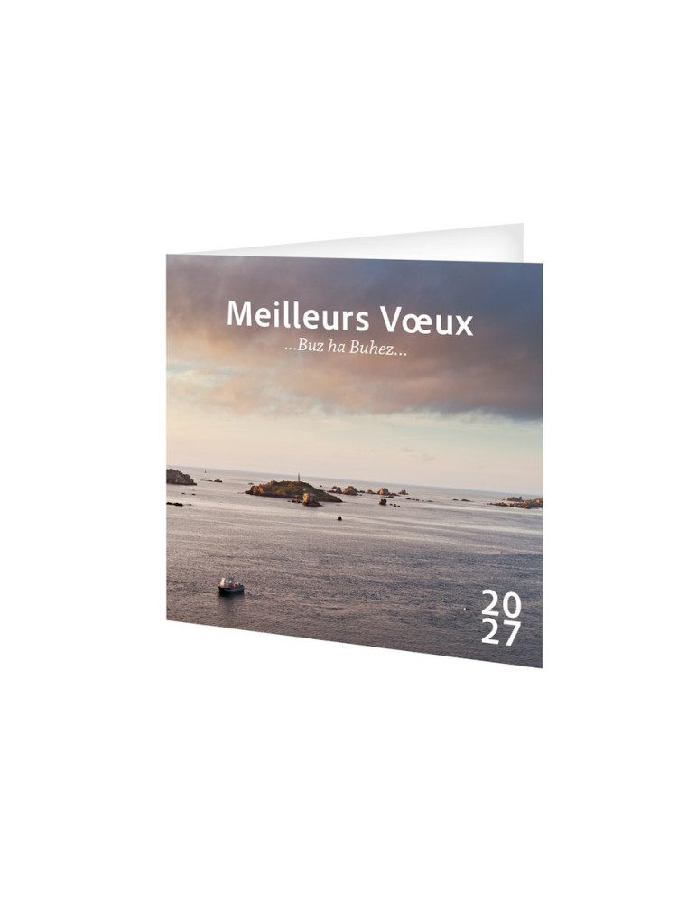 Carte de vœux calendrier 2027 personnalisable Breizh