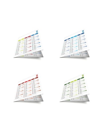 Calendrier bancaire pliable 2027 ORIGAMI CARRÉ personnalisé