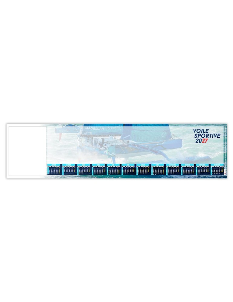 Sous-main clavier 2027 personnalisable Skipper