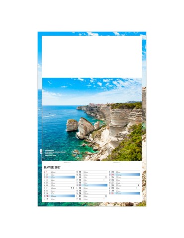 Calendrier éphéméride 2027 personnalisable Sam 2