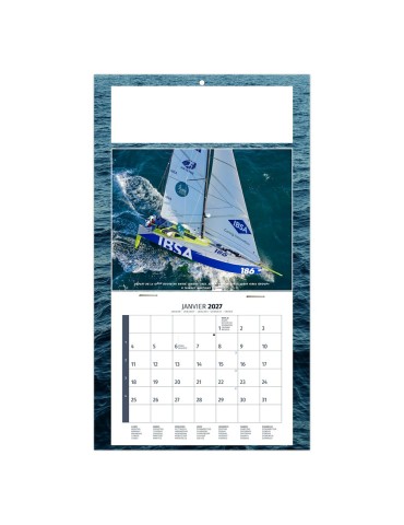 Calendrier mural 2027 Titouan, voile à personnaliser