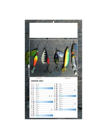 Calendrier illustré sur plaque 2027 Max personnalisable