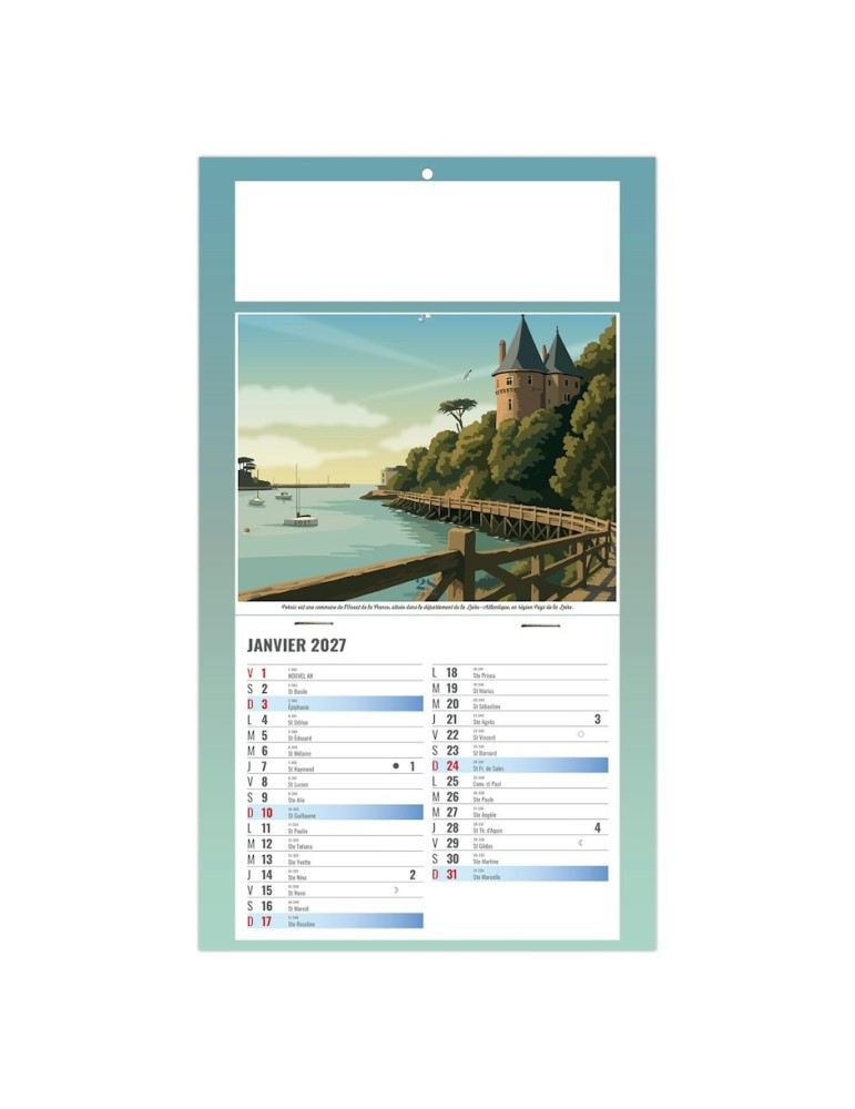 Calendrier illustré 2027 REINE à personnaliser