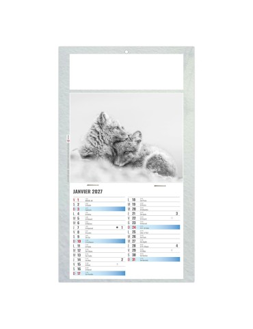 Calendrier une vue 2027 Julietta à personnaliser