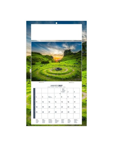 Calendrier mural Méditation 2027 à personnaliser