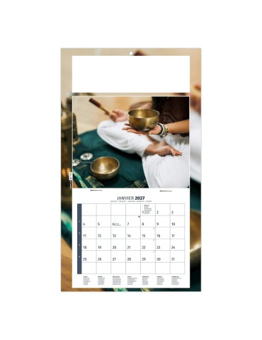 Calendrier mural Méditation 2027 à personnaliser 2