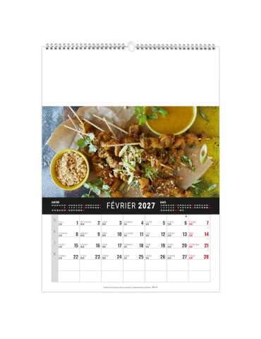 Calendrier mural illustré 2027 personnalisé Marmite 2