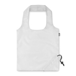Sac de Courses Pliable Éco-responsable en RPET - FOLDPET Matières : PET recyclé Couleurs : blanc cadeau collaborateur premium