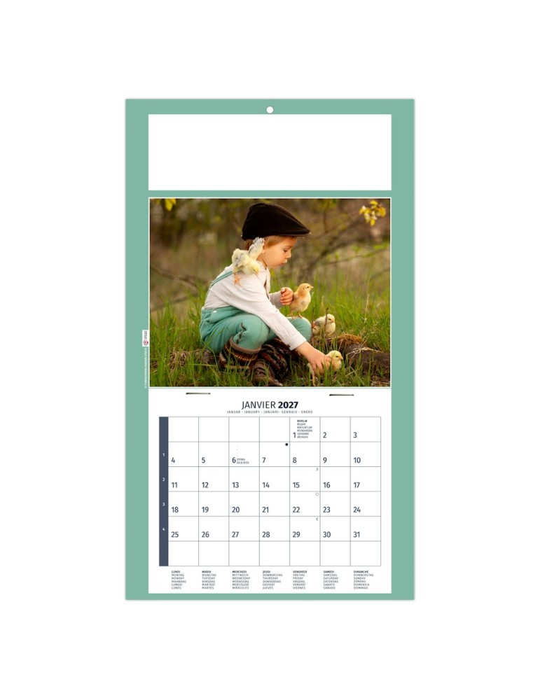 Calendrier illustré 2027 RÉMI personnalisable