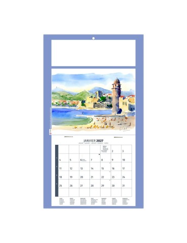 Calendrier illustré 2027 Émilie à personnaliser