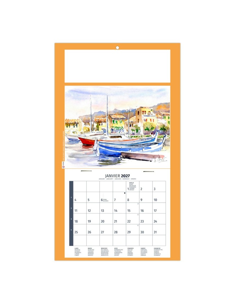 Calendrier illustré 2027 Émilie à personnaliser