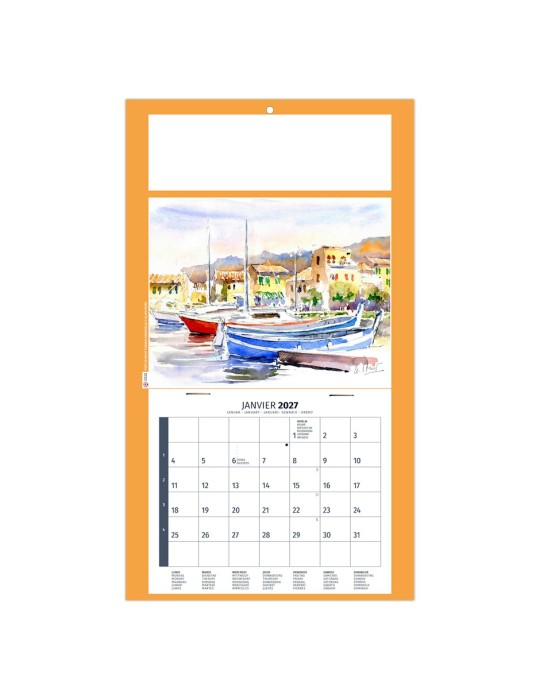 Calendrier illustré 2027 Émilie à personnaliser