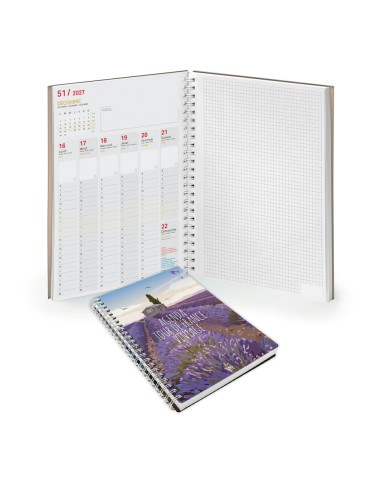 Semainier à spirale personnalisable SCRIPT BOOK