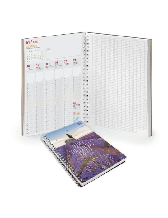 Semainier à spirale personnalisable SCRIPT BOOK