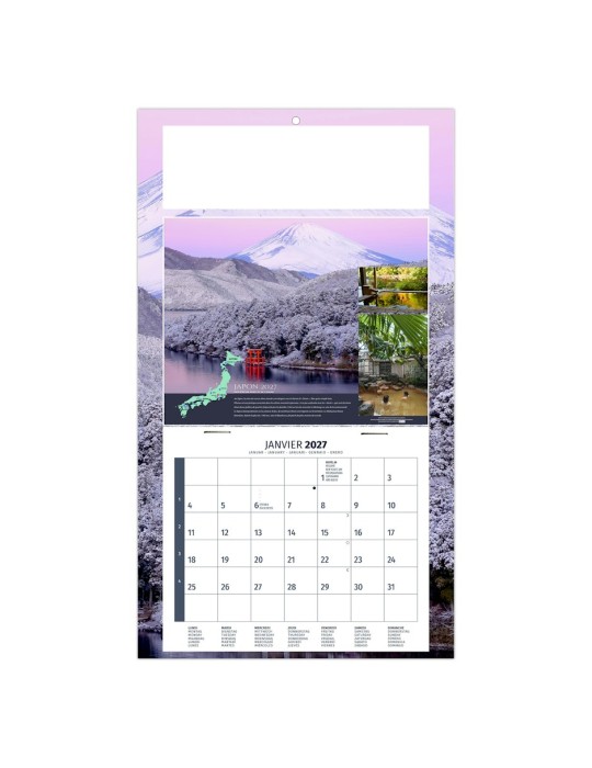 Calendrier illustré 2027 personnalisé Léo
