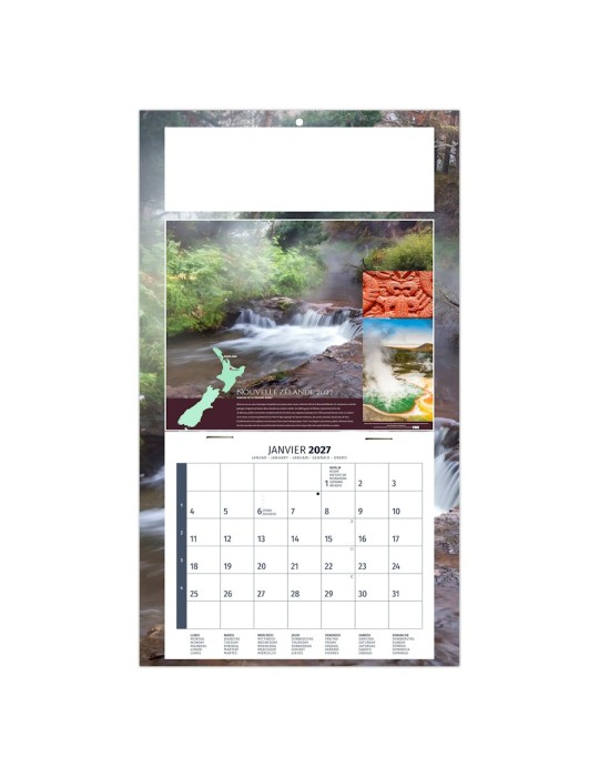 Calendrier illustré 2027 personnalisé Léo