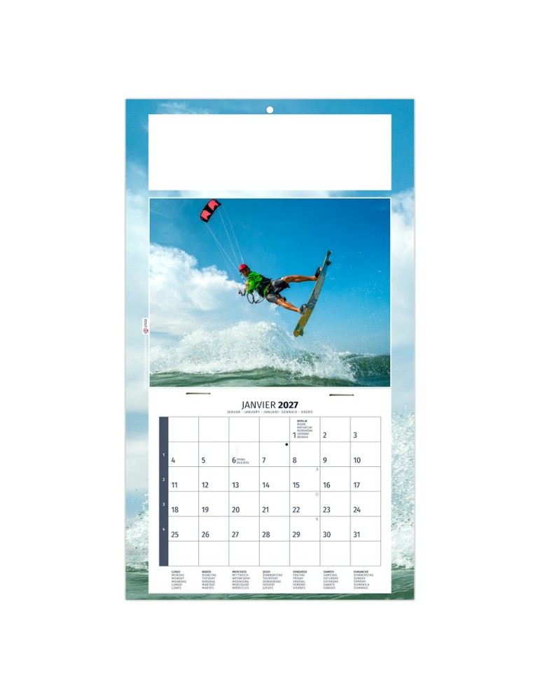 Calendrier illustré 2027 personnalisé Kelly