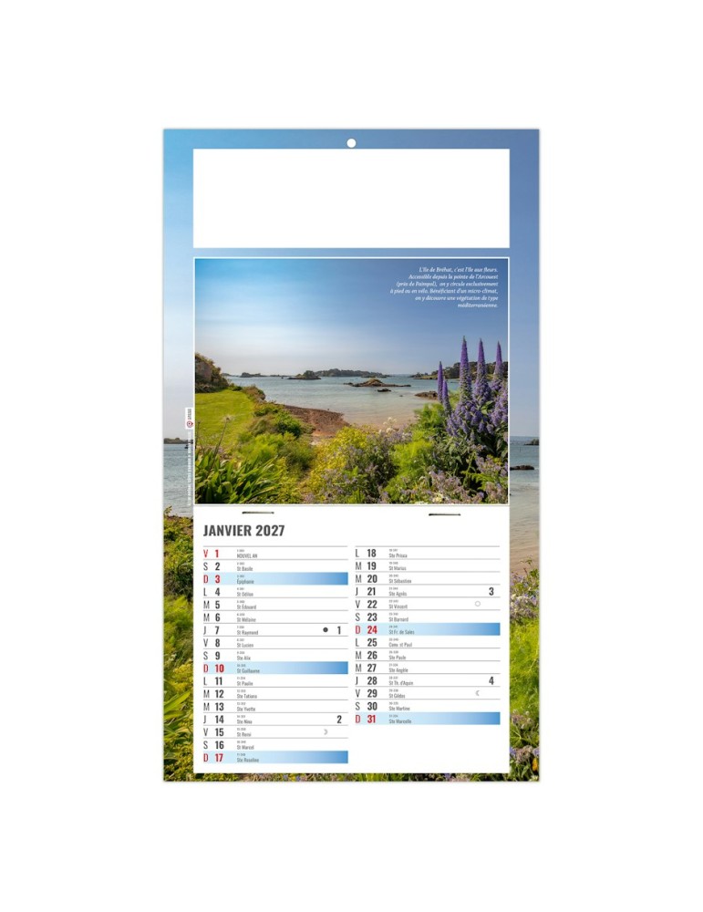 Calendrier mural 2027 ESTEBAN personnalisable
