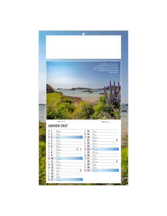 Calendrier mural 2027 ESTEBAN personnalisable