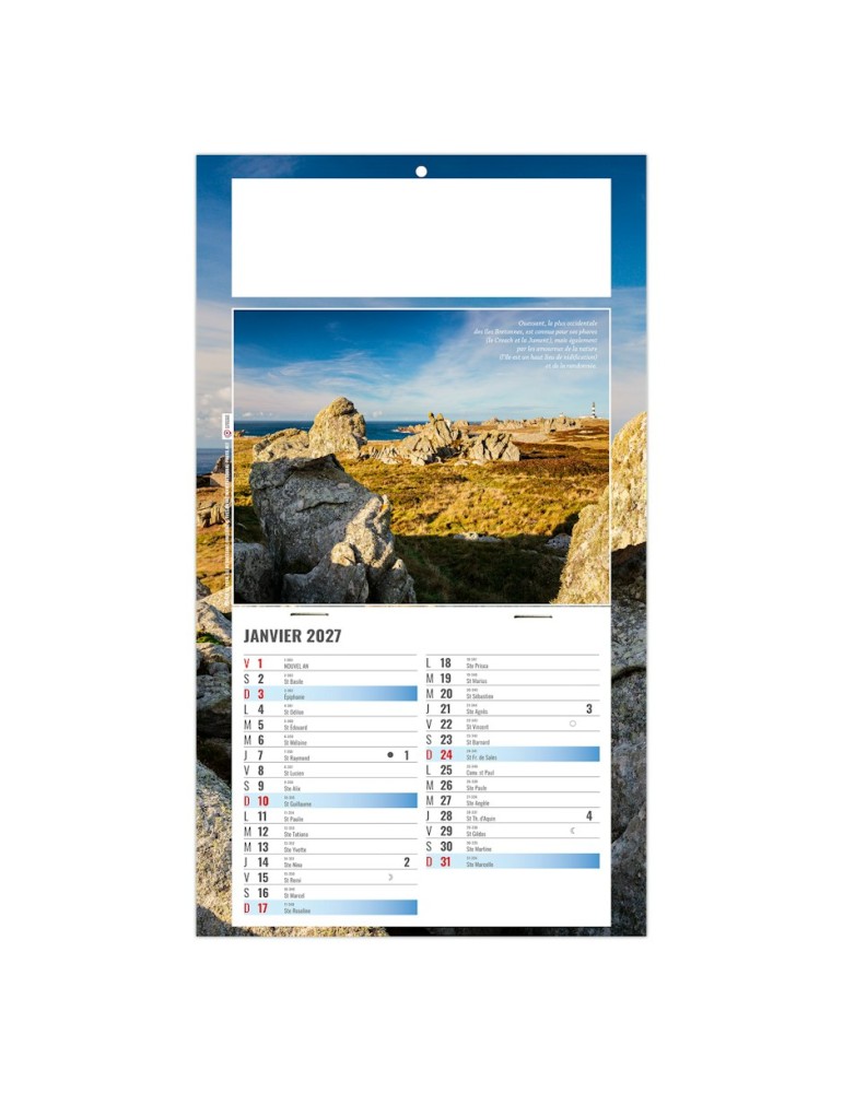 Calendrier mural 2027 ESTEBAN personnalisable
