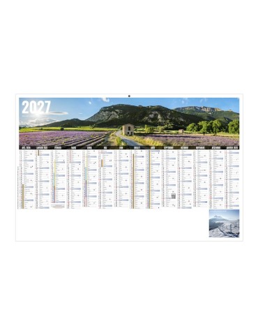 Calendrier bancaire Auvergnat 2027 à personnaliser