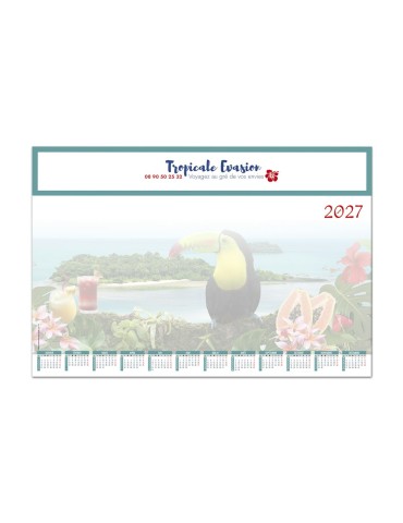 Sous-main calendrier Création 2027 à personnaliser