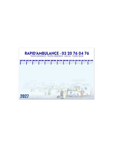 Sous-main calendrier Création 2027 à personnaliser 2