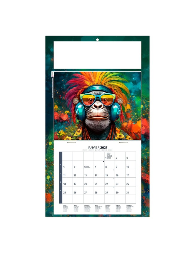 Calendrier plaque Tiphaine 2027 personnalisable