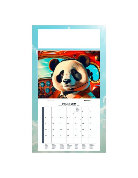 Calendrier plaque Tiphaine 2027 personnalisable