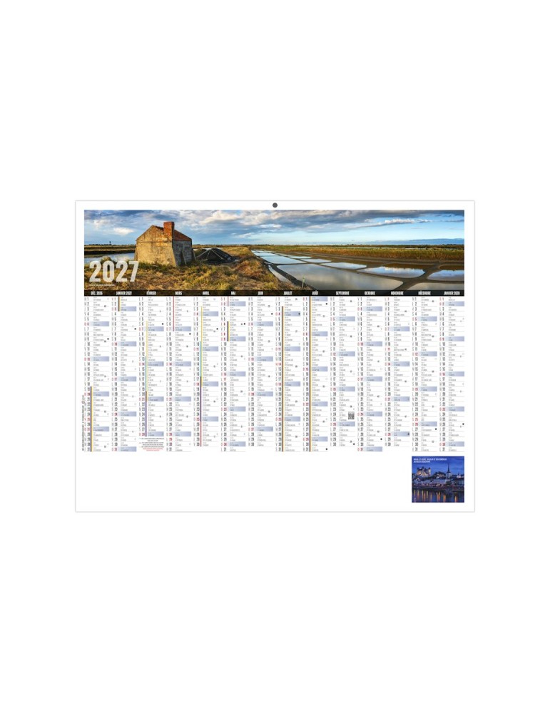 Calendrier bancaire 2027 Libre Choix Ligérien personnalisé