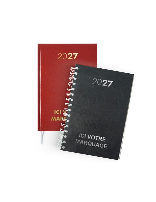 Agenda carré 1 jour par page 2027 personnalisable