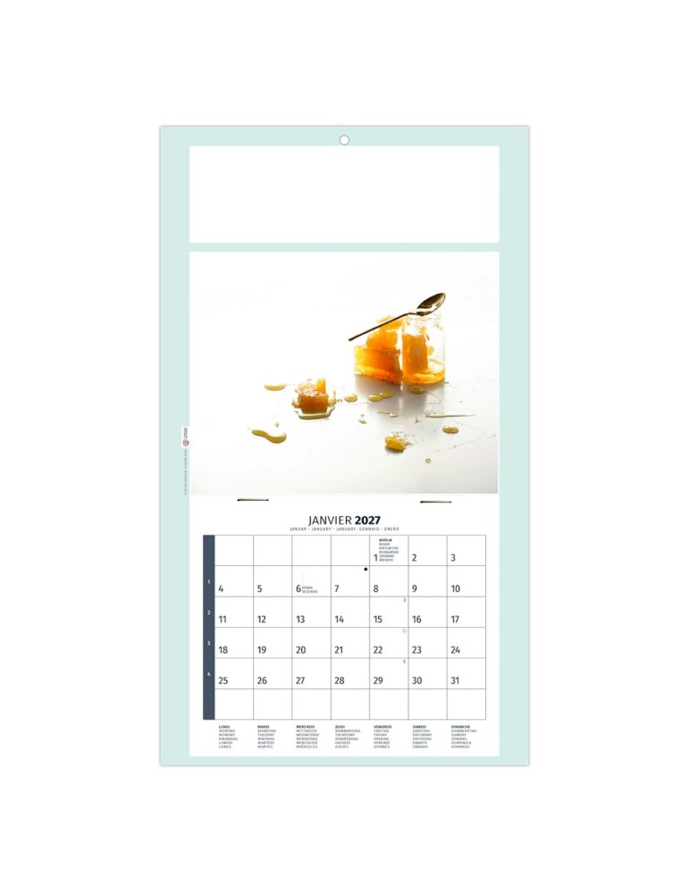 Calendrier illustré 2027 HOMEO personnalisable