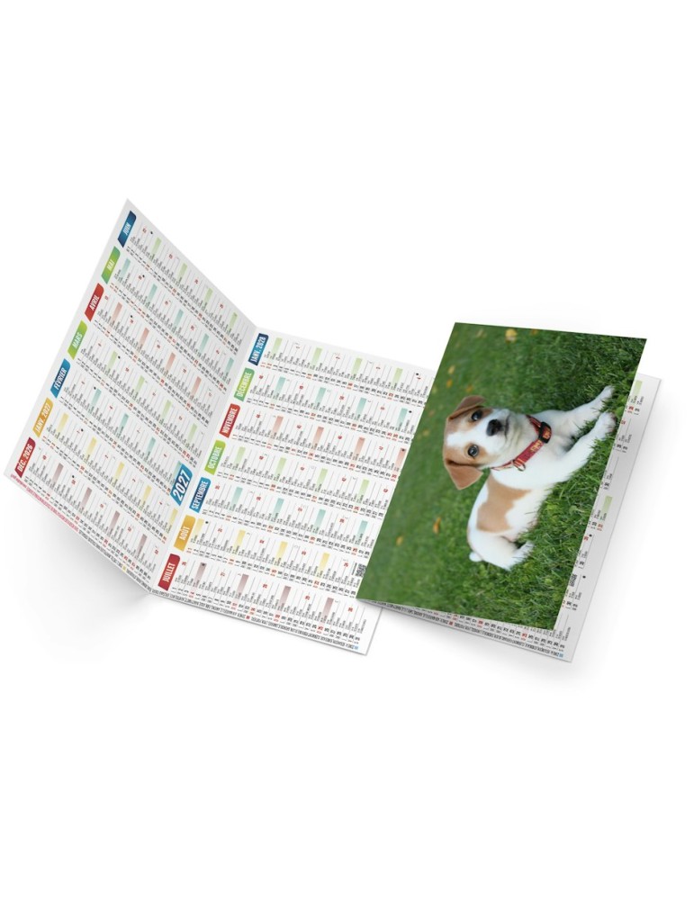 Calendrier de poche illustré 2027 personnalisé Fidèle