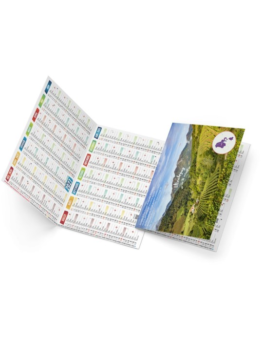 Calendrier de poche 2027 Arthur personnalisable, vignobles