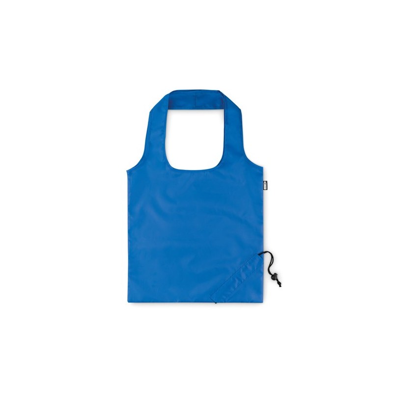 Sac de Courses Pliable Éco-responsable en RPET - FOLDPET Matières : PET recyclé Couleurs : bleu royal objet promotionnel éco-res