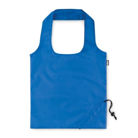 Sac de Courses Pliable Éco-responsable en RPET - FOLDPET Matières : PET recyclé Couleurs : bleu royal objet promotionnel éco-res