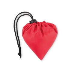 Sac de Courses Pliable Éco-responsable en RPET - FOLDPET Matières : PET recyclé Couleurs : rouge personnalisation rapide en Fran
