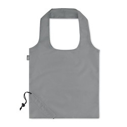 Sac de Courses Pliable Éco-responsable en RPET - FOLDPET Matières : PET recyclé Couleurs : pierre marquage couleur éclatante