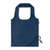 Sac de Courses Pliable Éco-responsable en RPET - FOLDPET Matières : PET recyclé Couleurs : bleu marine personnalisable avec votr