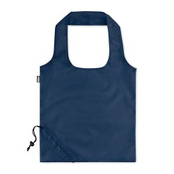 Sac de Courses Pliable Éco-responsable en RPET - FOLDPET Matières : PET recyclé Couleurs : bleu marine accessoire événementiel u