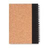 Carnet durable en liège avec stylo personnalisé - SONORA PLUSCORK Matières : papier recyclé Couleurs : noir cadeau entreprise pa