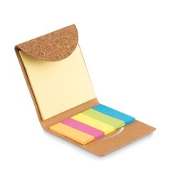 Bloc-notes personnalisé en liège - FOLDCORK Matières : papier Couleurs : beige cadeau entreprise pas cher