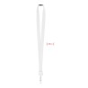 Lanyard Extensible Personnalisé avec Badge - ZIP Matières : PET Couleurs : blanc