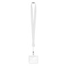 Lanyard Extensible Personnalisé avec Badge - ZIP Matières : PET Couleurs : blanc goodies publicitaire événementiel