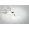 Lanyard Extensible Personnalisé avec Badge - ZIP Matières : PET Couleurs : blanc livraison express 24h 48h