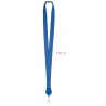 Lanyard Extensible Personnalisé avec Badge - ZIP Matières : PET Couleurs : bleu royal personnalisable avec votre logo