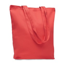 Sac shopping  en toile 270 gr/m² personnalisé RASSA COLOURED Matières : coton Couleurs : rouge personnalisable avec votre logo