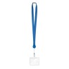 Lanyard Extensible Personnalisé avec Badge - ZIP Matières : PET Couleurs : bleu royal impression haute définition