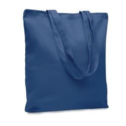 Sac shopping  en toile 270 gr/m² personnalisé RASSA COLOURED Matières : coton Couleurs : bleu impression haute définition