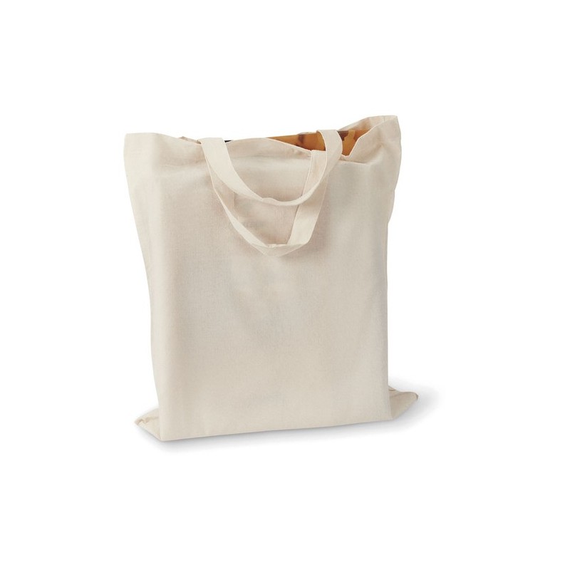 Sac shopping  personnalisable en coton 140gr/m² - MARKETA Matières : coton Couleurs : beige personnalisable avec votre logo
